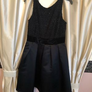 Girls Black A-Line Dress